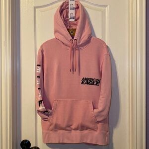 American Eagle Outfitters Men's Pink Hoodie Sweatshirt Size Medium NWOT